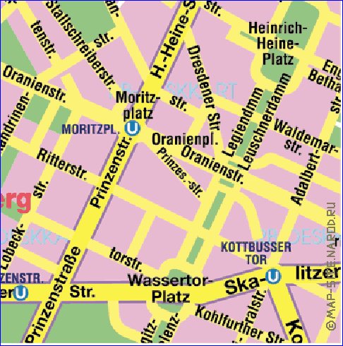 carte de Berlin en allemand