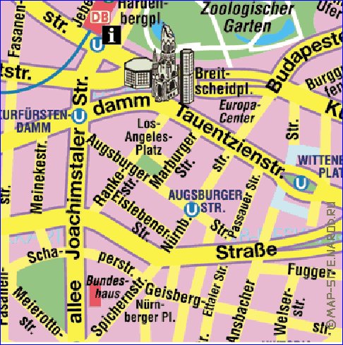 carte de Berlin en allemand