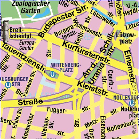 carte de Berlin en allemand