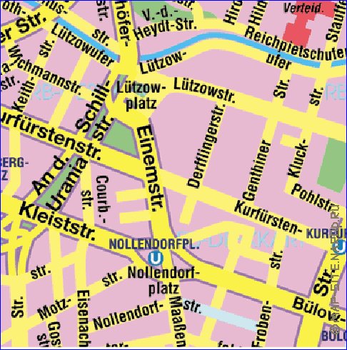 carte de Berlin en allemand