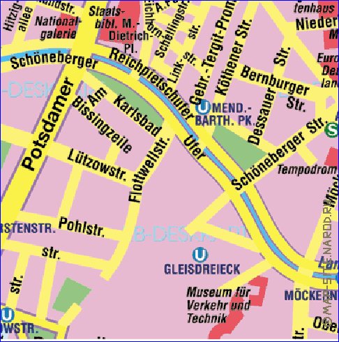 carte de Berlin en allemand