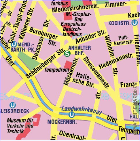 carte de Berlin en allemand