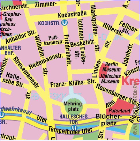 carte de Berlin en allemand