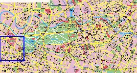 carte de Berlin en allemand