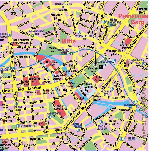 carte de Berlin en allemand