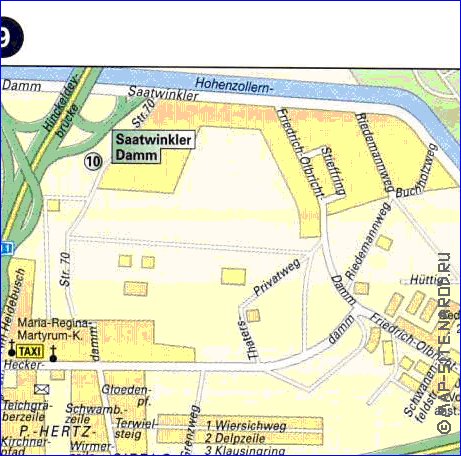 Transporte mapa de Berlim