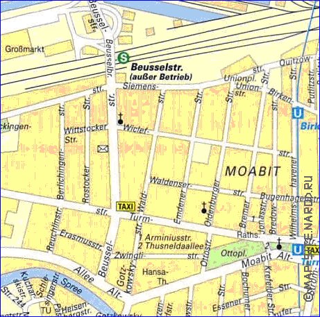 Transporte mapa de Berlim