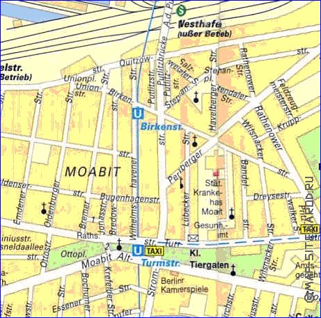 Transporte mapa de Berlim