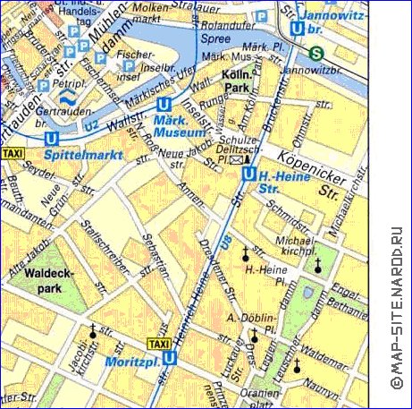 Transporte mapa de Berlim