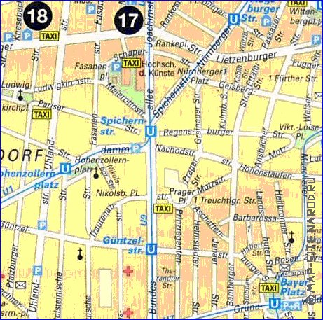 Transporte mapa de Berlim