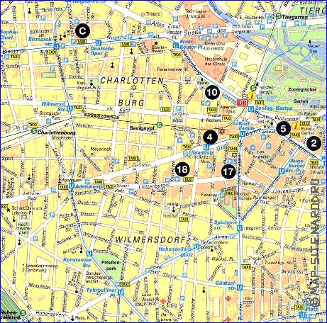 Transporte mapa de Berlim