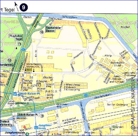 Transporte mapa de Berlim