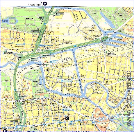 Transporte mapa de Berlim