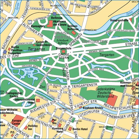 mapa de Berlim