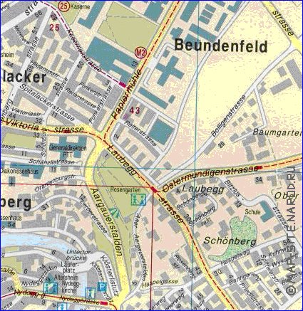 mapa de Berna