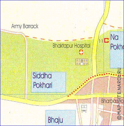 carte de Bhaktapur