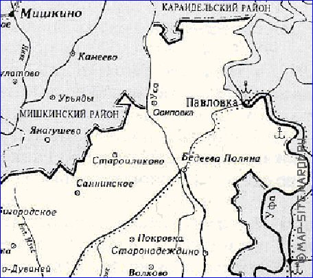 Карта благовещенского района республики башкортостан