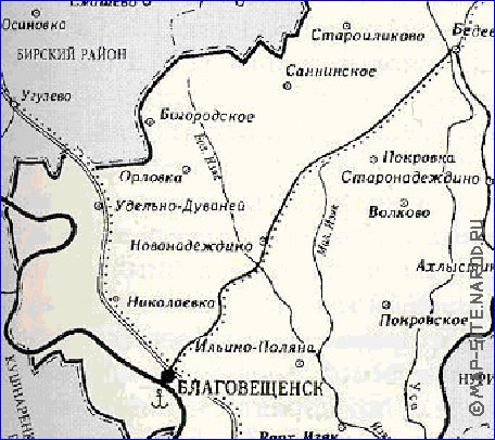 Карта благовещенского района республики башкортостан