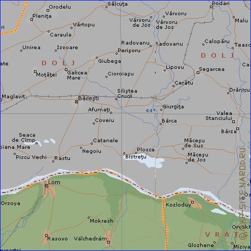 Administratives carte de Bulgarie en anglais