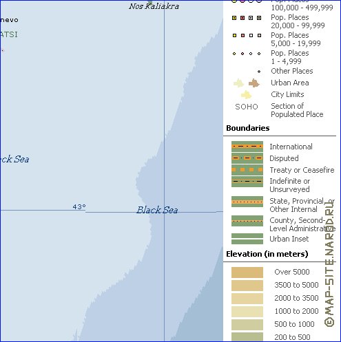 Administratives carte de Bulgarie en anglais