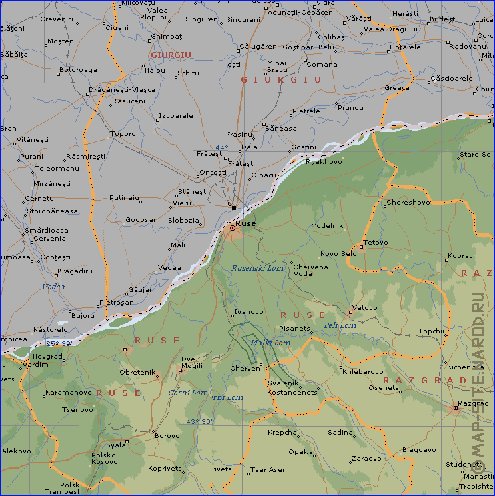 Administratives carte de Bulgarie en anglais