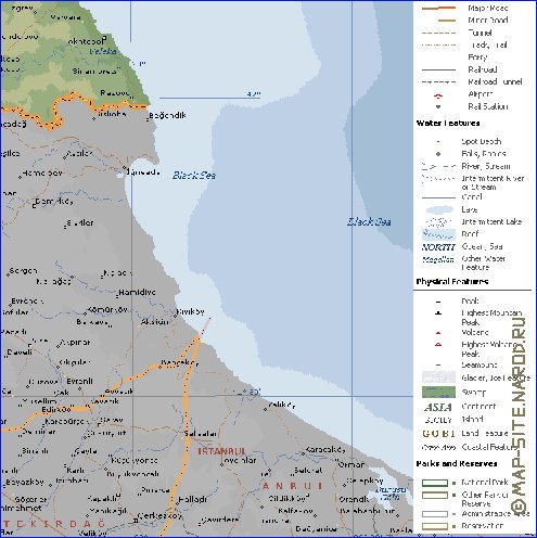 Administratives carte de Bulgarie en anglais