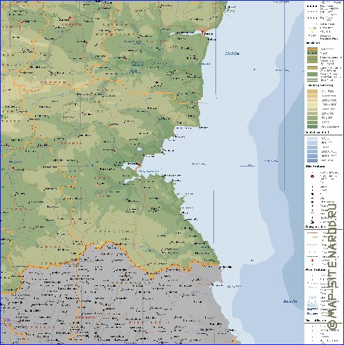 Administrativa mapa de Bulgaria em ingles