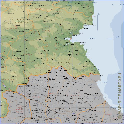 Administratives carte de Bulgarie en anglais