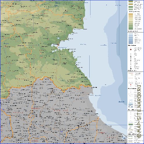 Administratives carte de Bulgarie en anglais