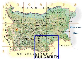 Fisica mapa de Bulgaria em alemao