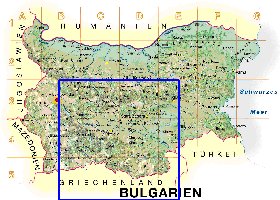 Fisica mapa de Bulgaria em alemao