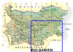 Fisica mapa de Bulgaria em alemao