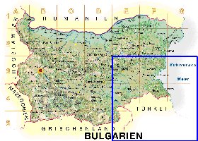 Fisica mapa de Bulgaria em alemao