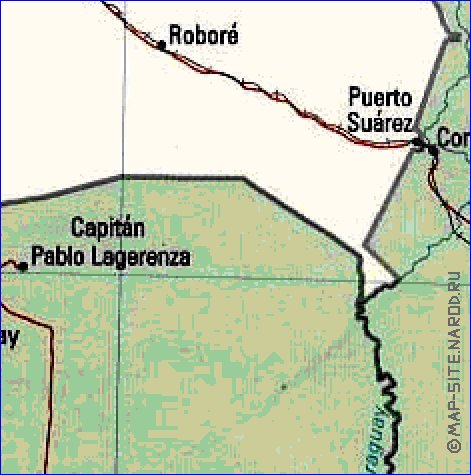 Administrativa mapa de Bolivia