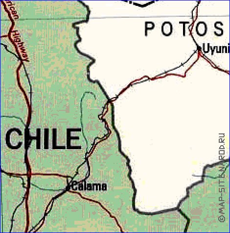 Administrativa mapa de Bolivia