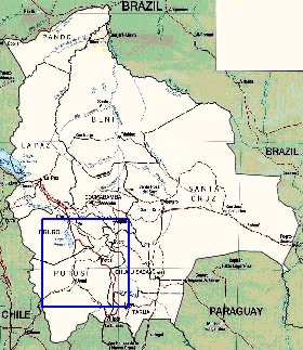 Administratives carte de Bolivie
