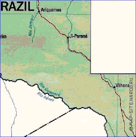 Administrativa mapa de Bolivia