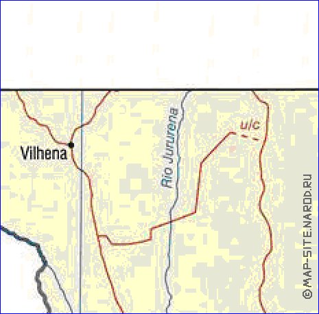 mapa de Bolivia em ingles