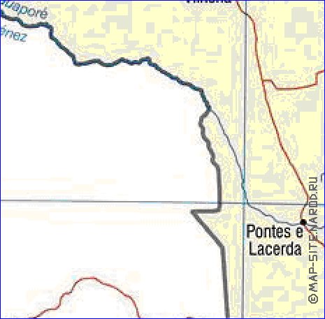 mapa de Bolivia em ingles