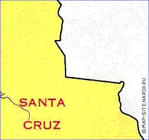 mapa de de densidade populacional Bolivia