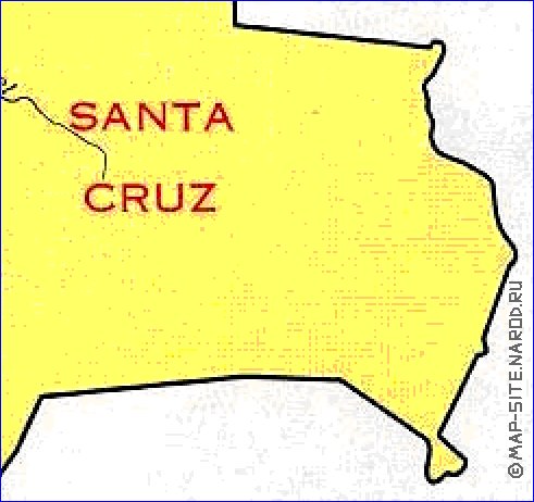 mapa de de densidade populacional Bolivia