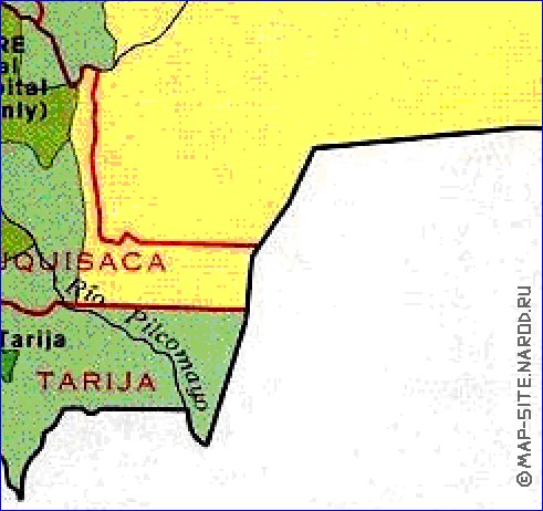 mapa de de densidade populacional Bolivia