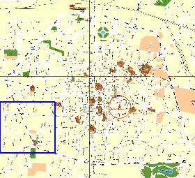 mapa de Bolonha em italiana