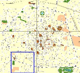 mapa de Bolonha em italiana