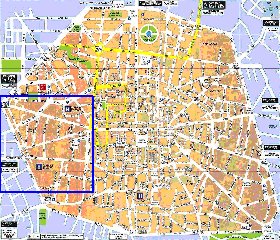 mapa de Bolonha