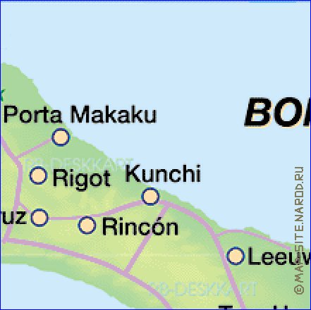 mapa de Bonaire