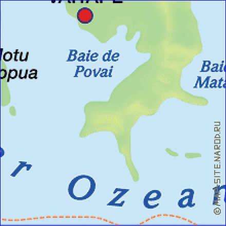 mapa de Bora Bora em alemao