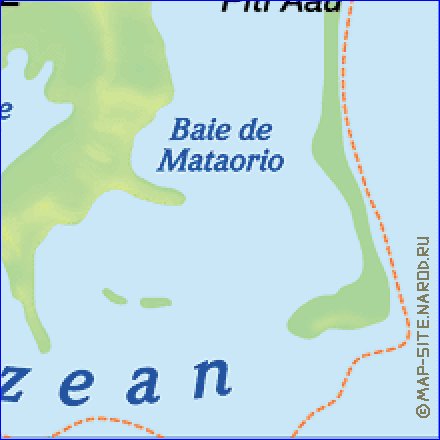 mapa de Bora Bora em alemao