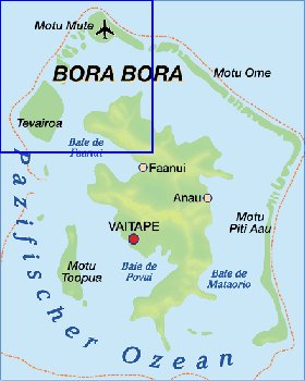 carte de Bora-Bora en allemand