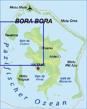 carte de Bora-Bora en allemand